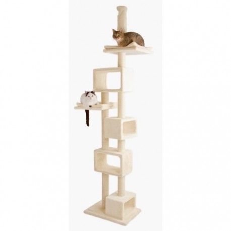 Kerbl Arbre A Gratter Capella Xl Pour Chat 57x40x240 260cm Beige Kerbl Arbre A Gratter Capella Xl Pour Chat 57x40x240 260cm Beige
