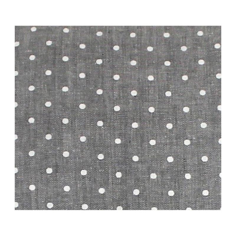 SOLEIL D\'OCRE Rideau a nouettes brodé Emilie 100% coton 140x200 cm gr SOLEIL D\'OCRE Rideau a nouettes brodé Emilie 100% coton 140x200 cm gr