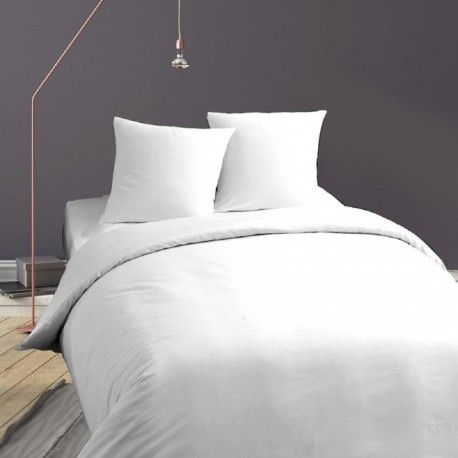 Cote Deco Housse De Couette Polycoton Blanc 140x200cm