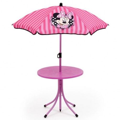 MINNIE Ensemble de jardin Camping enfant (table, 2 Minnie ensemble de jardin camping enfant (table et 2