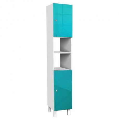 CORAIL Colonne de salle de bain L 30 cm - Bleu lagon CORAIL Colonne de salle de bain L 30 cm - Bleu lagon