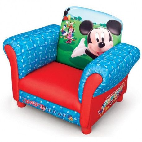 Mickey Fauteuil Chesterfield Enfant Bleu Et Rouge Mickey Fauteuil Chesterfield Enfant Bleu Et Rouge