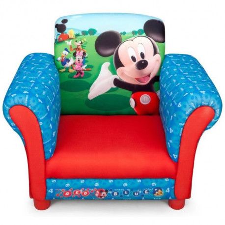 Mickey Fauteuil Chesterfield Enfant Bleu Et Rouge Mickey Fauteuil Chesterfield Enfant Bleu Et Rouge