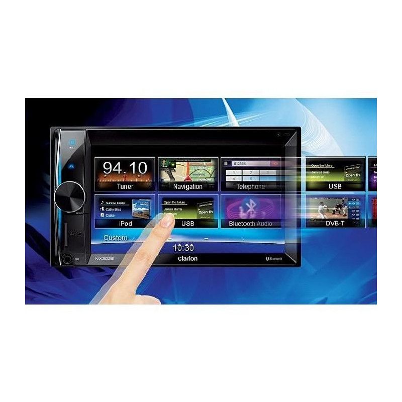 CLARION NX302E Autoradio GPS 6.5` USB Bluetooth Parrot