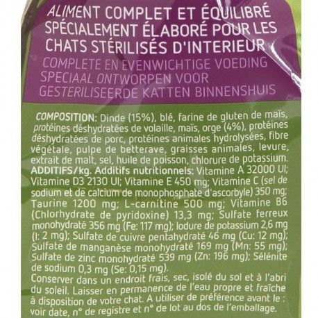 Ultima Croquette Pour Chat Sterilise Interieur 1 5kg Ultima Croquette Pour Chat Sterilise Interieur 1 5kg