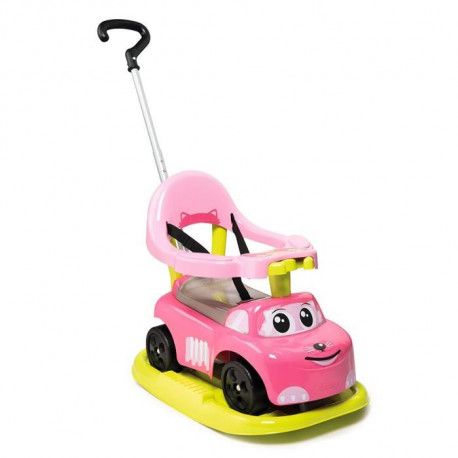 Smoby Porteur Evolutif Auto Bascule Electrique Rose