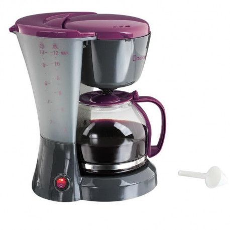 DOMOCLIP DOM163GVI Cafetiere filtre Noir et Violet Domoclip RoyalPrice CNSI SD