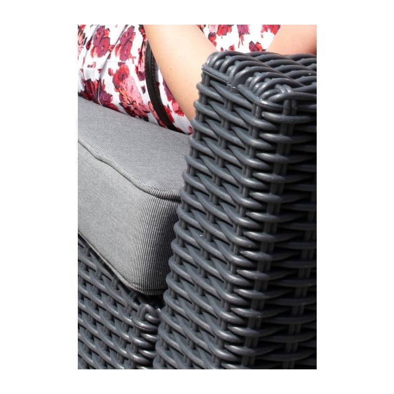 ALLIBERT Salon de jardin MOOREA 4 pieces imitation