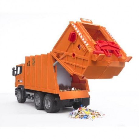 Bruder Camion Poubelle Scania R Serie Orange 62 Cm Bruder Camion Poubelle Scania R Serie Orange 62 Cm
