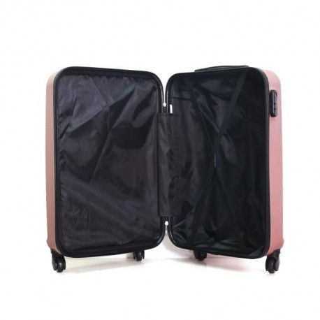 Valise Cabine Or Rosé 50x35x20 cm 4 Roues ABS HERO