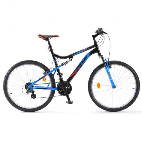 Micmo Vtt 26 Rush Cadre Acier Tout Suspendu Noir Micmo Vtt 26 Rush Cadre Acier Tout Suspendu Noir